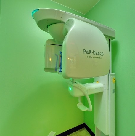 3 D C T cone beam digital x ray scanner