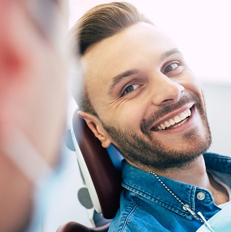 a patient in Soldotna smiling at their dentist