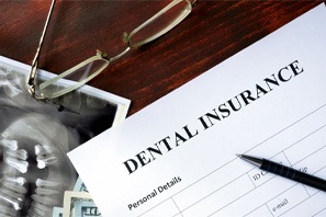 Dental insurance paperwork on a desk