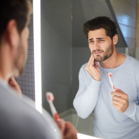 Man in need of emergency dentistry