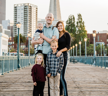 Soldotna Alaska dentist Doctor Mike Christensen and his family