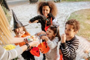 Children on Halloween